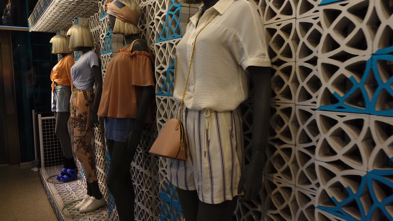 Shopping in Europe. The choice of goods in the outlet. Discounts in shops of Europe