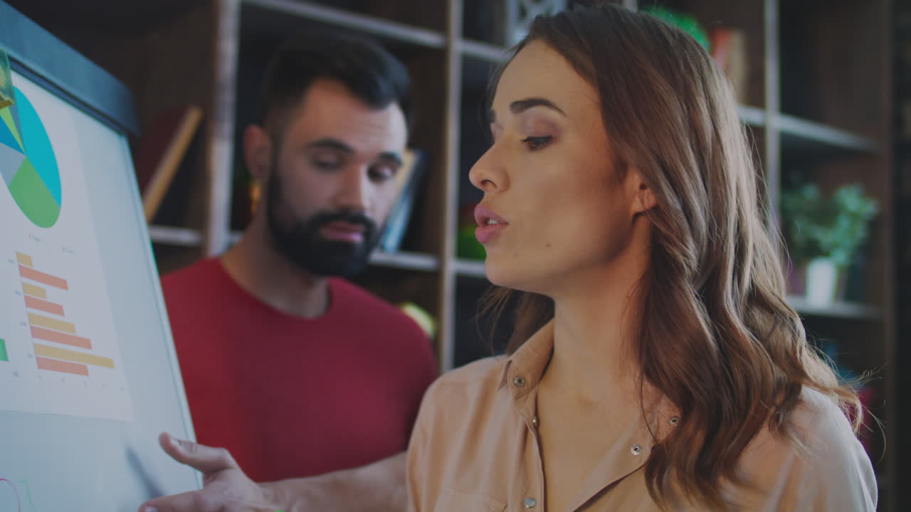 equipo profesional discutiendo el informe financiero en la oficina. lluvia de ideas de negocios