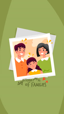 an animation of a illustrated international day of families