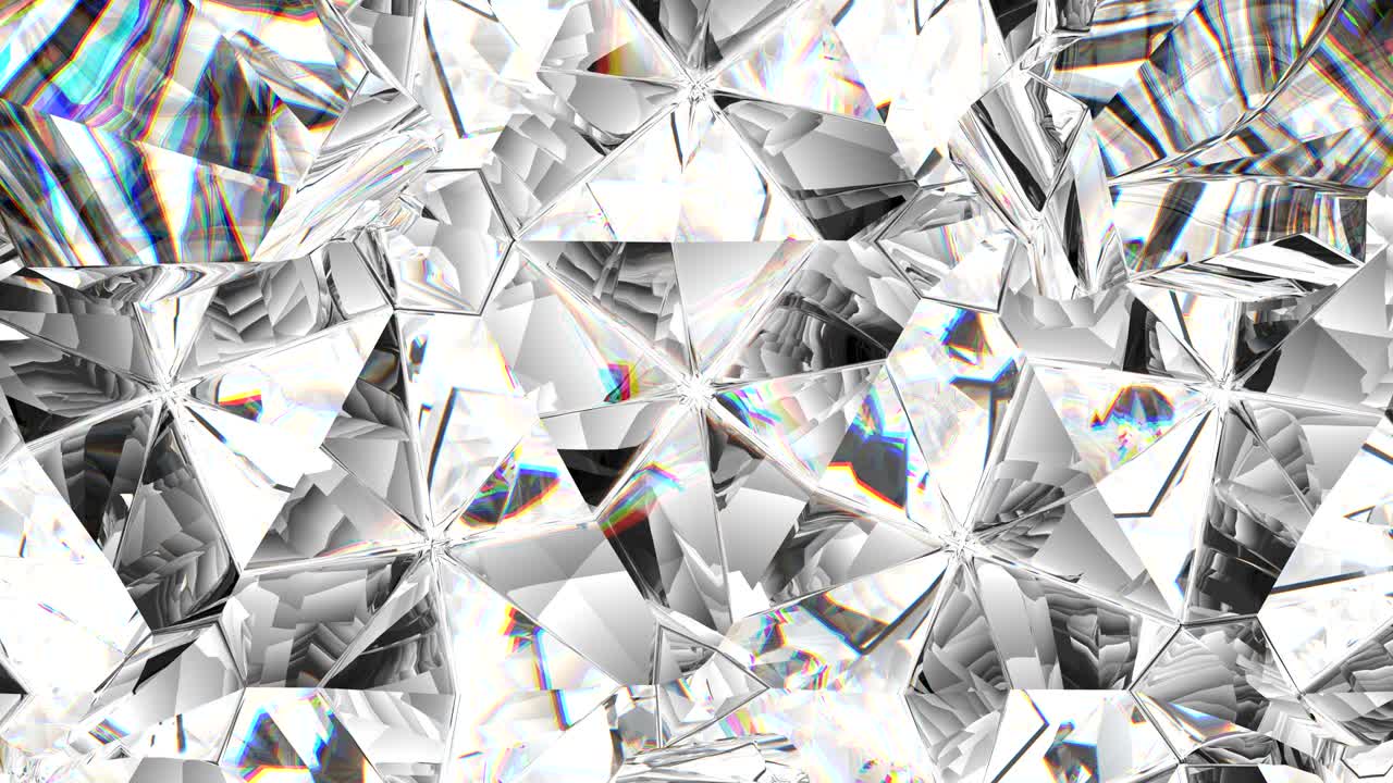 блестящий драгоценный камень макро вращающийся бесшовный цикл. калейдоскоп