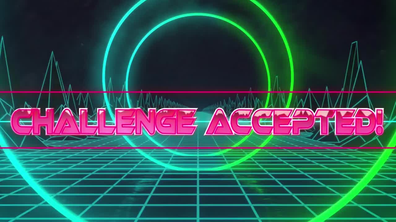 격자 네트워크와 메타버스 구조에 대한 동심 원에 대한 도전 받아들여진 텍스트의 애니메이션