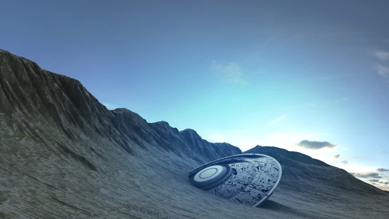 Crashed UFO in the mountains