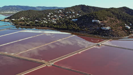 salt pans in the parc natural de ses salines during daytime in ibiza, spain