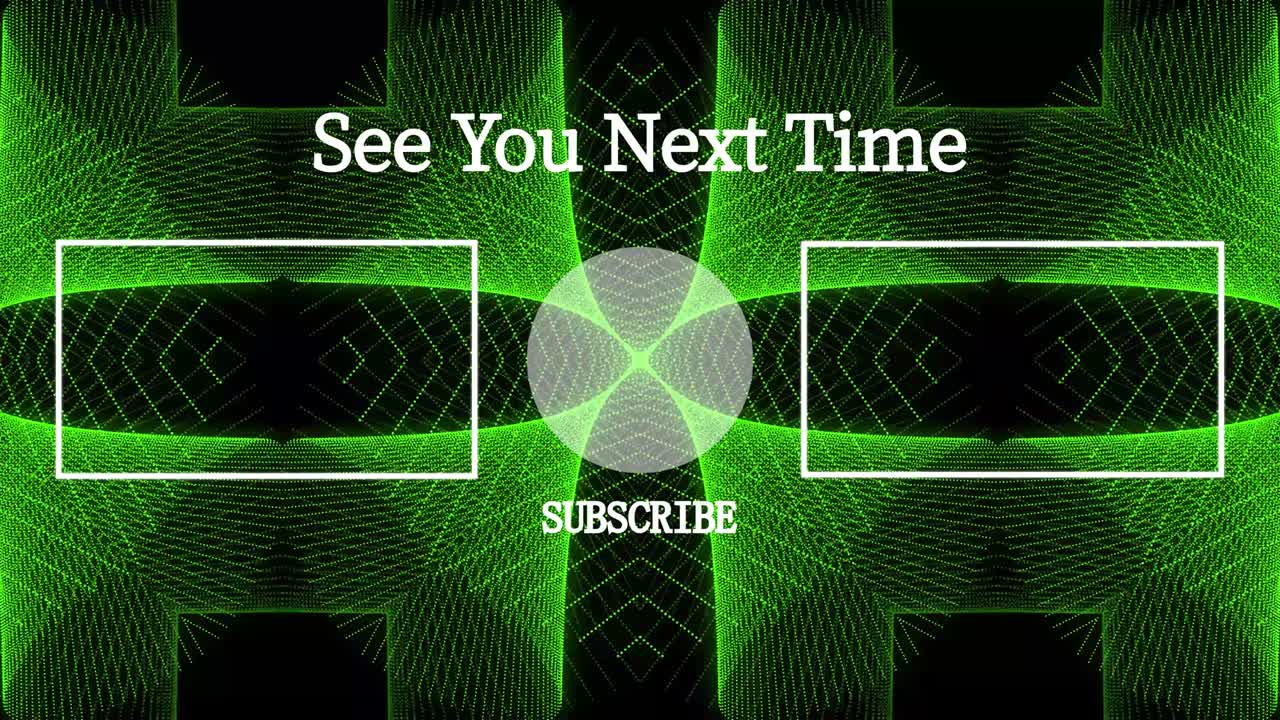 칼레이도스코프 패턴 엔드 카드 엔딩 스크린 모션 그래픽