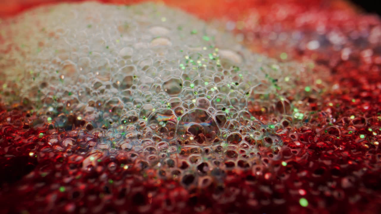 Colorful Bubbles with Glitter