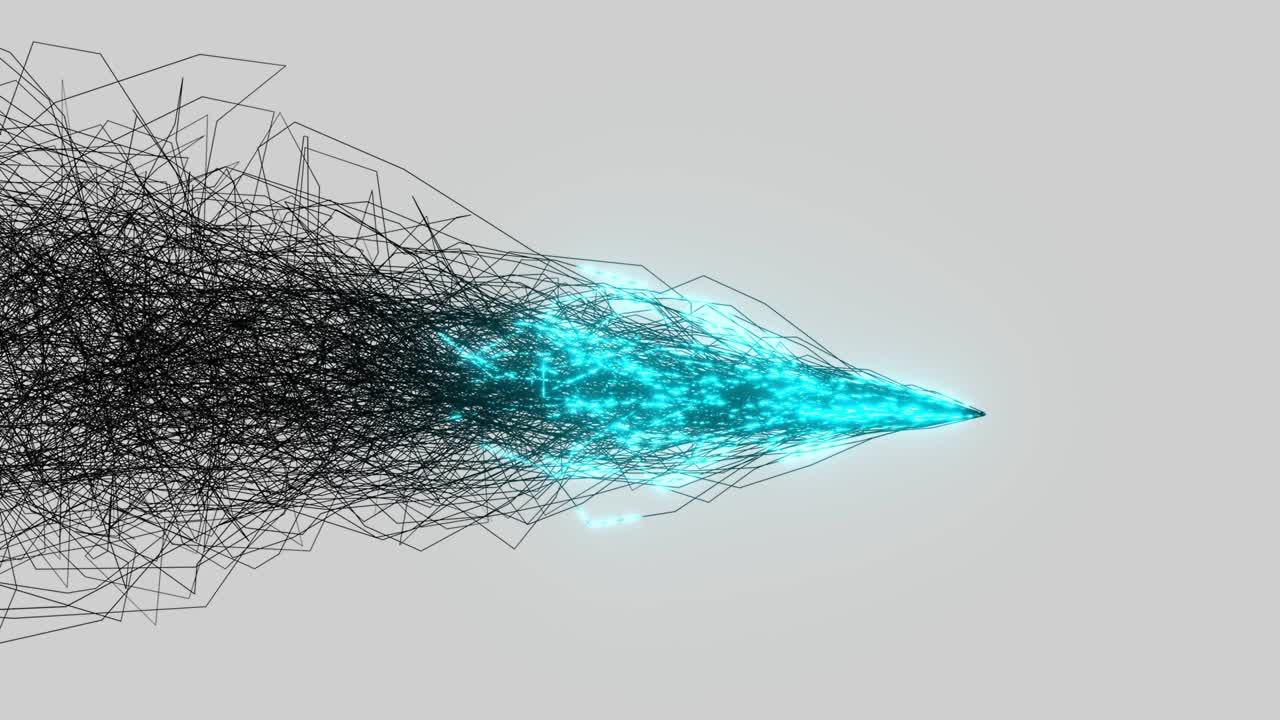 líneas de luz resplandecientes abstractas fondo de energía chisporroteante renderización 3d