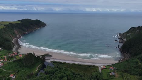 Concha-de-artedo-beach-northern-Spain-drone,aerial