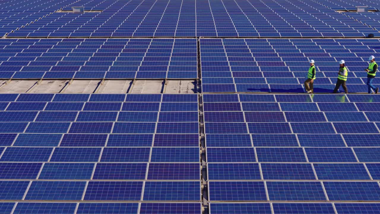 Solar Panel Field for Clean Energy Production