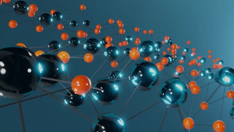 Molecule-structure-3D-animation-with-defocus-effect