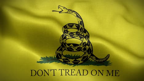 gadsden usa flag loop background 4k
