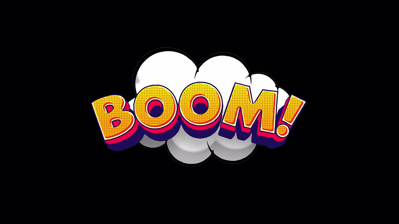 Boom Comic teksteffekt