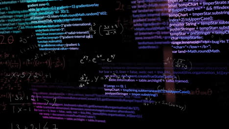 animation of data processing over mathematical formulae