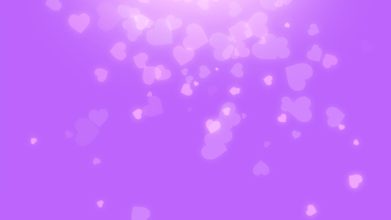 animación de corazones caídos abstractos. fondo en bucle o papel tapiz en vivo para el día de san valentín. celebración, hermoso color rosa diseño romántico festivo. imágenes de stock 4k. boda, cumpleaños