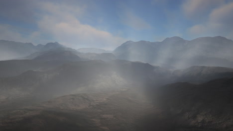 Paisaje-Vista-Panorámica-Desierto-Con-Montañas-Rocosas