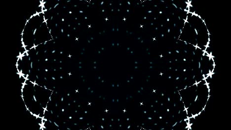 kaleidoscopio de bucle de luz de 4k. fondo de gráficos de movimiento abstractos.