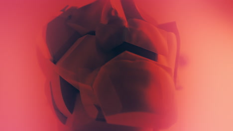destroyed android heads on spikes on the neon pink background