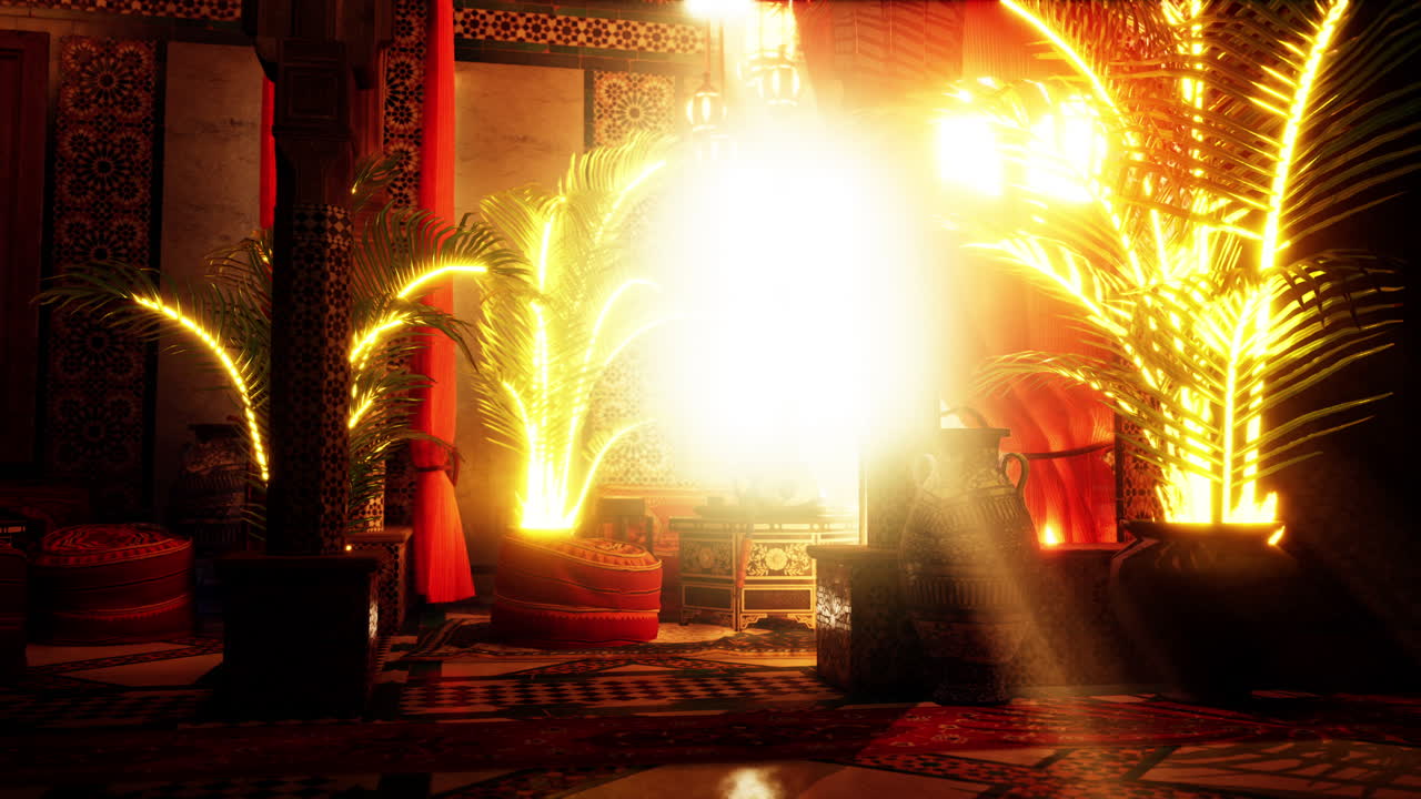 마법의 모로코 궁전 인테리어