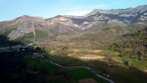 marvelous mountains landscape in entracque, valle gesso near cuneo, italy