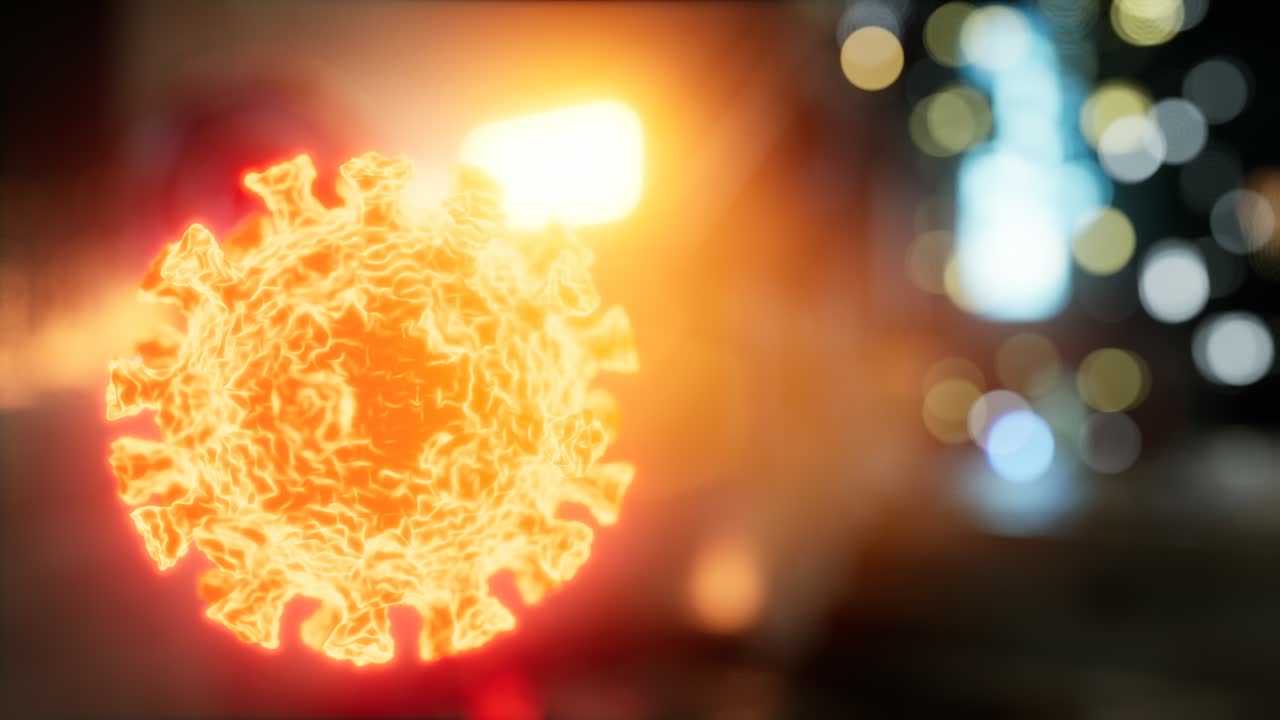 비어있는 도시 거리에서 코로나바이러스 코로나19 격리