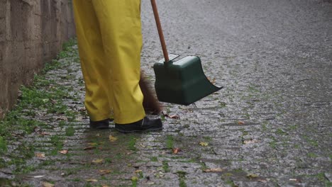 street cleaning in the rain