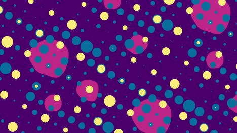colorful geometric circles abstract motion background 4k