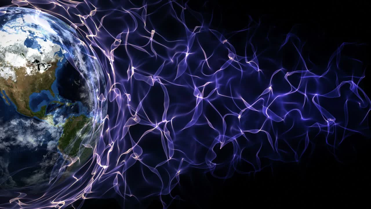 Earth, Connection Network Concept, Loop, 4k