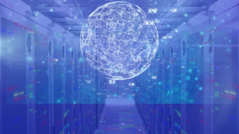 animation of data processing over computer servers