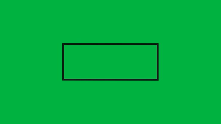 Animation of black rectangle with copy space on white background