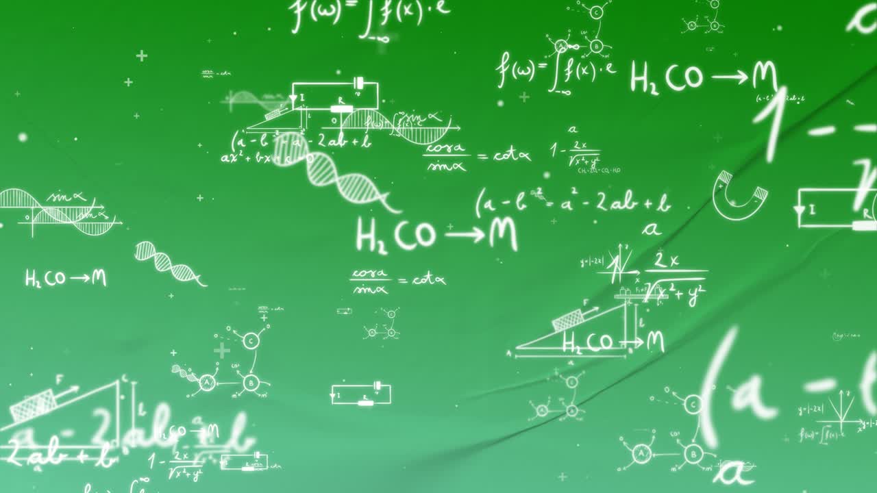 Sfondo con formule matematiche 4K