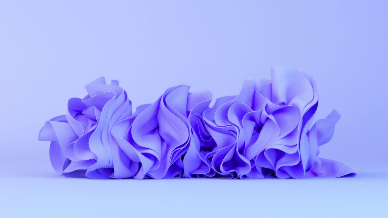 Abstract Purple Fabric Ruches