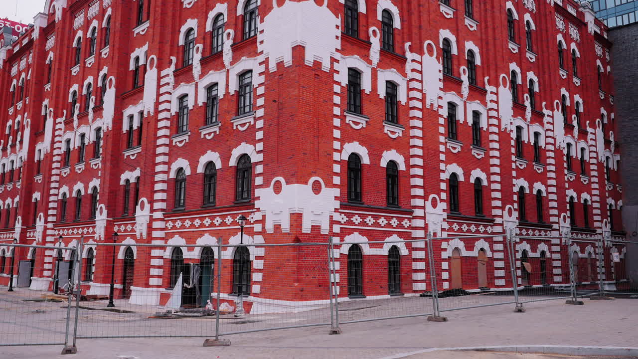 Red Brick Building Under Construction