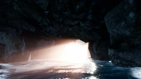 entrada da caverna do penhasco de 4k de dentro