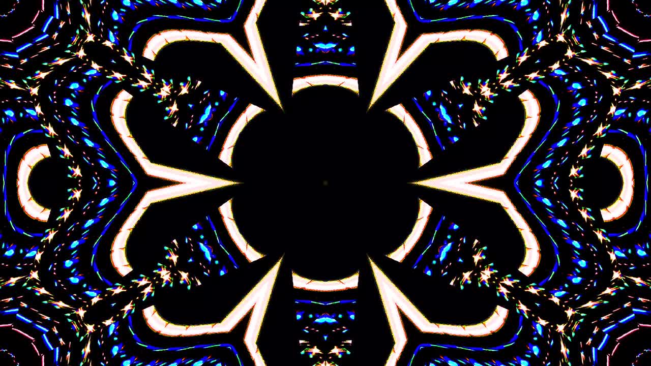 movimento de onda de linha, colorido, em um fundo preto