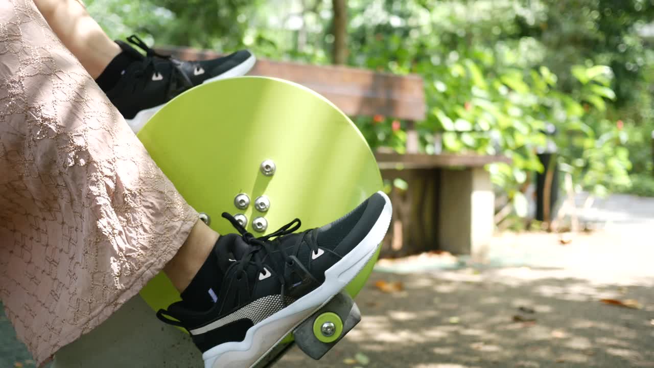 Outdoor fitness machines in a park in singapore ,