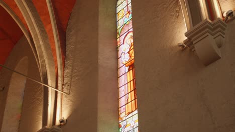 interior of church notre dame de la nativité in les gets, france