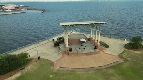 amphitheater in baseball field near downtown pensacola, florida