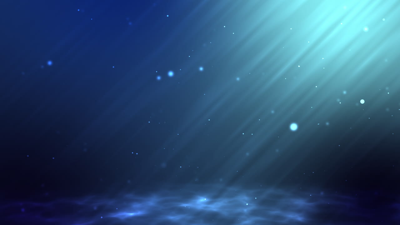 Underwater scene with light rays