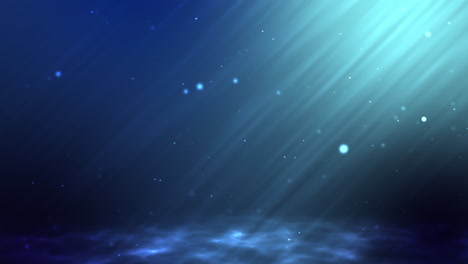underwater scene with light rays