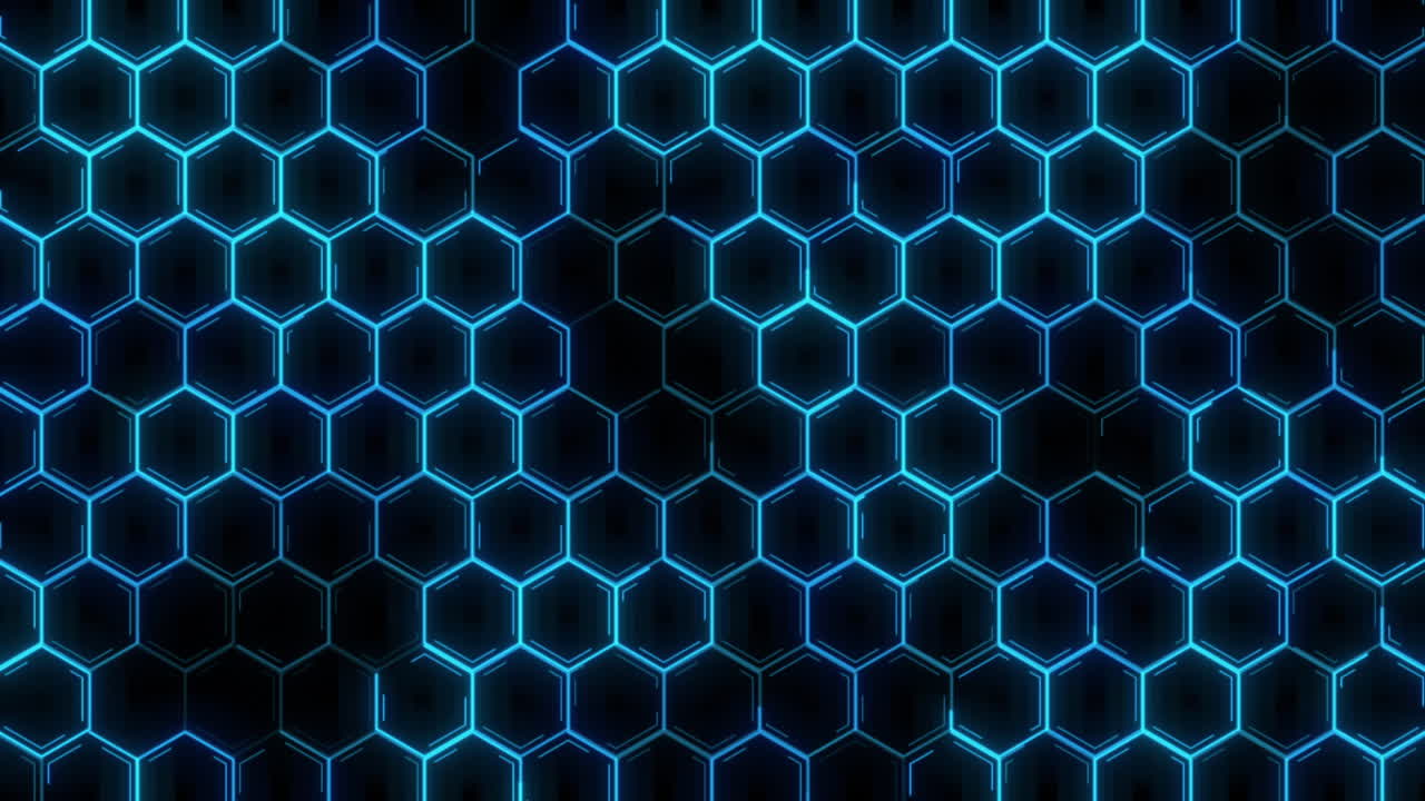 patrón hexagonal resplandeciente abstracto