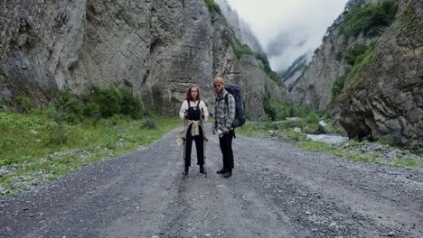 hikers on mountain path