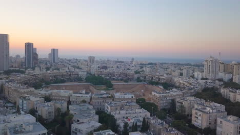 antena del norte de tel aviv israel durante la puesta de sol - edificios altos 13