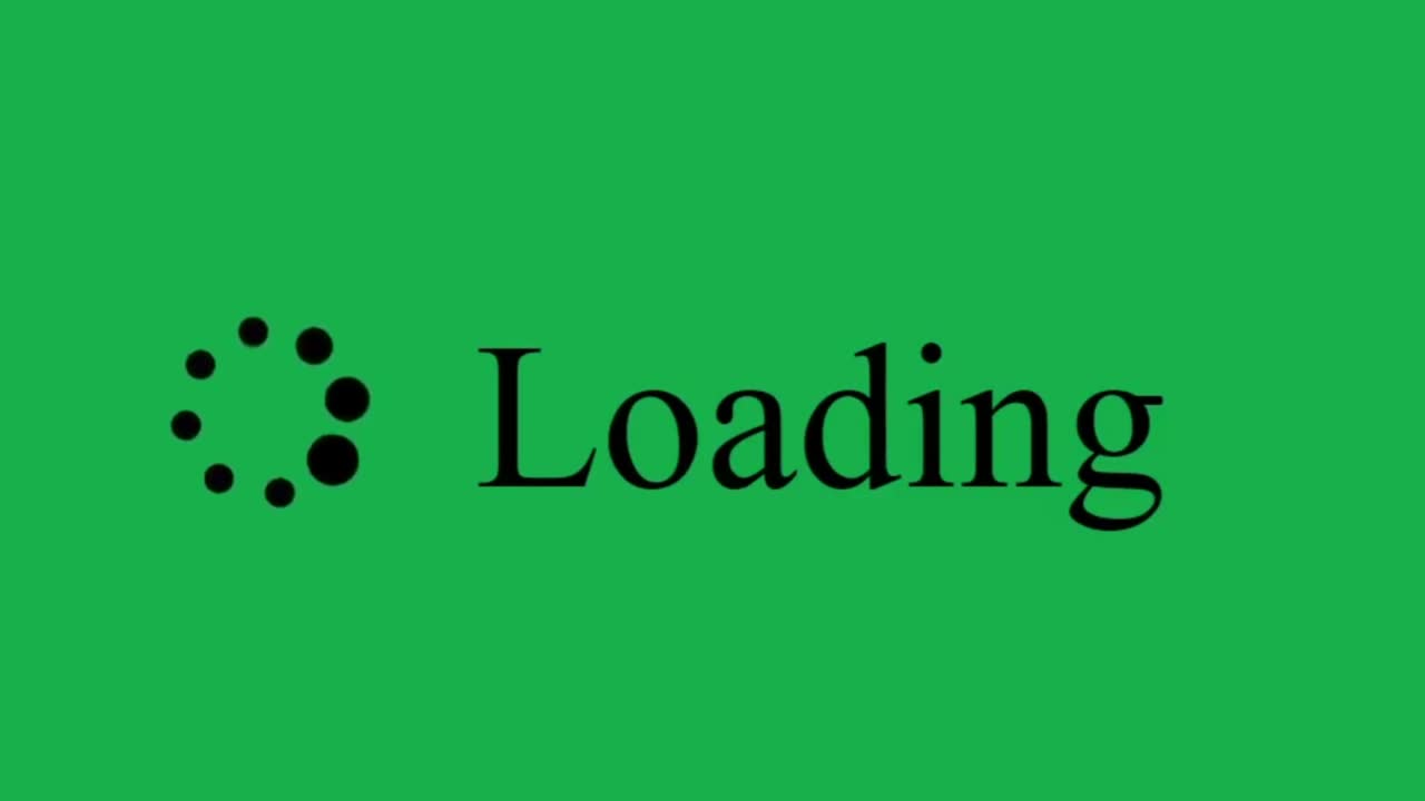 Loading Circle With Green Screen on Device Screen Digital Display of Web Page Website. Computer Software Monitor Viewpoint of Loading Processing File, Video, Music, Data.