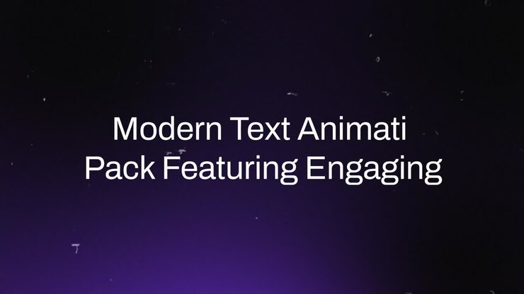 Clean and Dynamic Text Animation with Smooth Motion