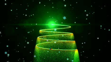 partículas de luz del árbol de navidad