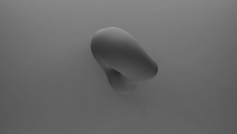 abstract sphere waving transform in random direction 3d rendering on gray background. seamless loop metamorphose of amorphous shape. simple animation of future shape 4k