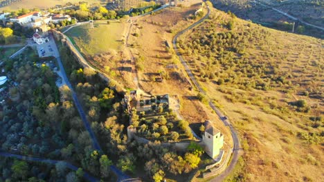 Drone-shot-of-a-hill-in-Alentejo