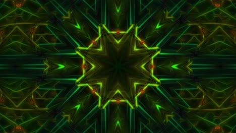 fondo de caleidoscopio geométrico abstracto elegante, animación en bucle