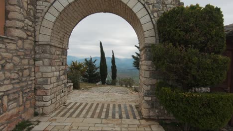 Darnai-Castle-In-Der-Nähe-Von-Sarande-In-Albanien,-Filmische-Orte