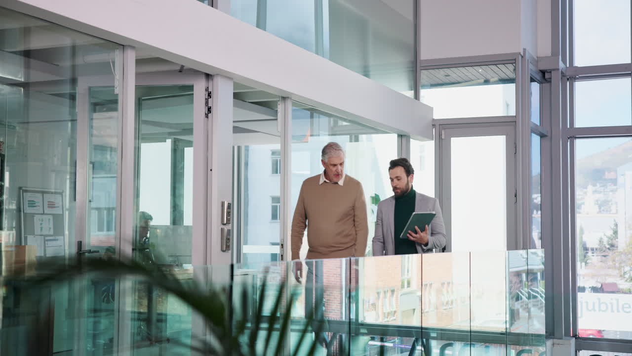 Businessmen in a Modern Office