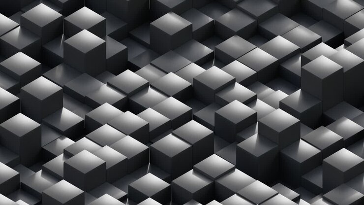 Gray modern cubes surface